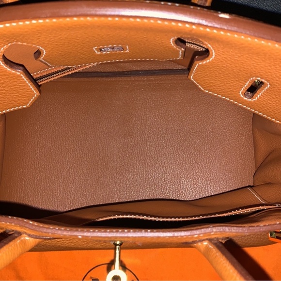Hermes Birkin 35 Brown Clemenceau with Gold Hardware - Picture 9 of 11